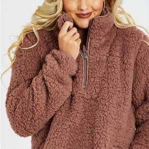 Barely Worn, Alter’d State Wubby Fleece Quarter Zip